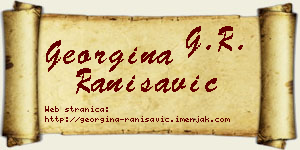 Georgina Ranisavić vizit kartica